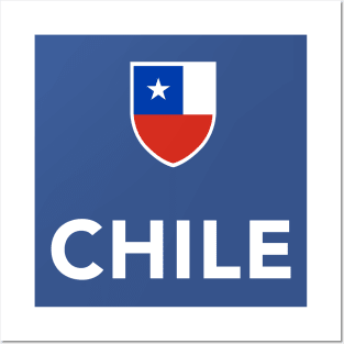 Chile Flag Chilean Pride Posters and Art